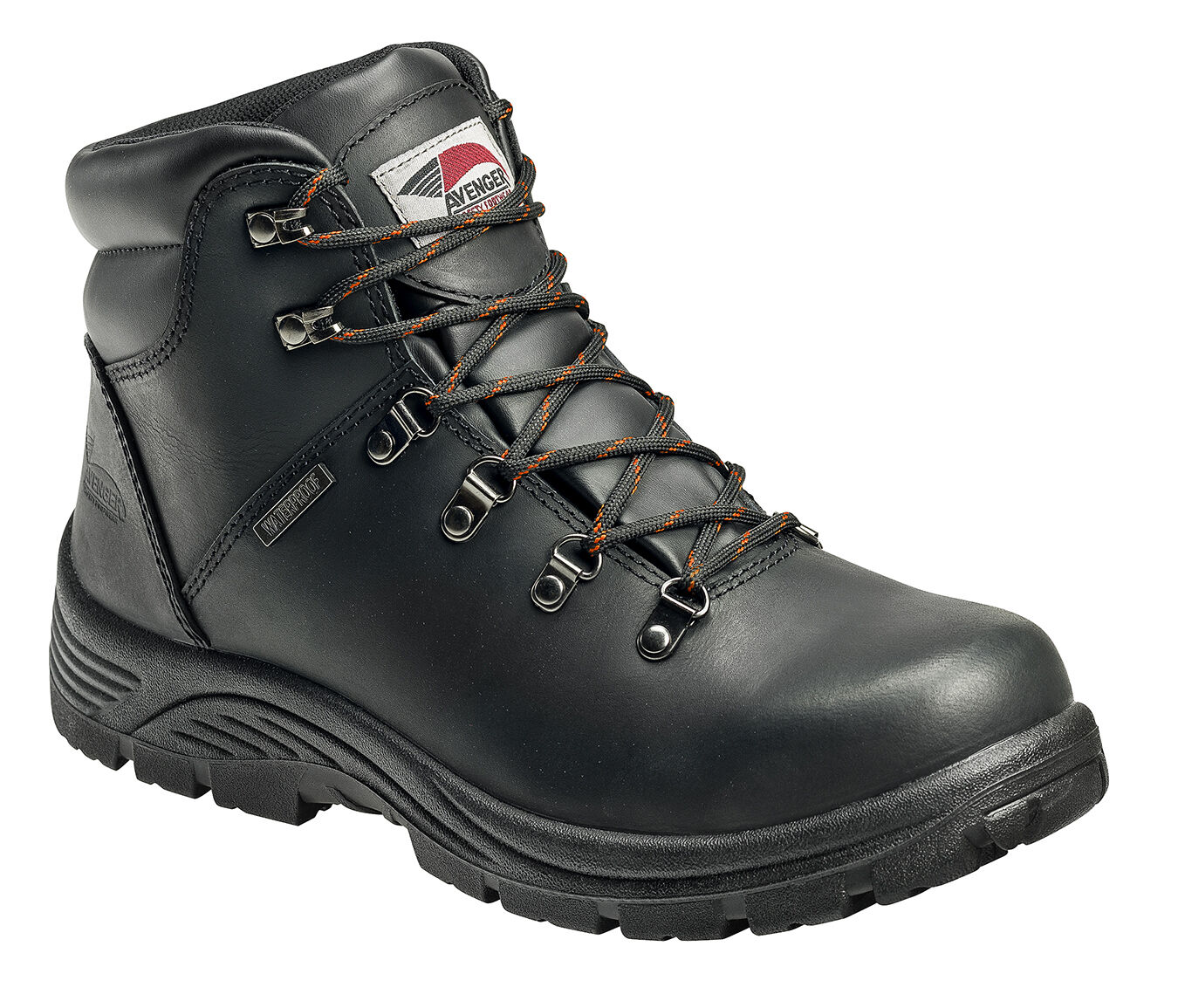 black lace up steel toe boots