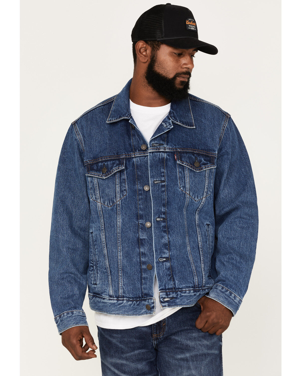 Image #2 - Levi's Men's Snapback Trucker Jacket, Indigo, hi-res