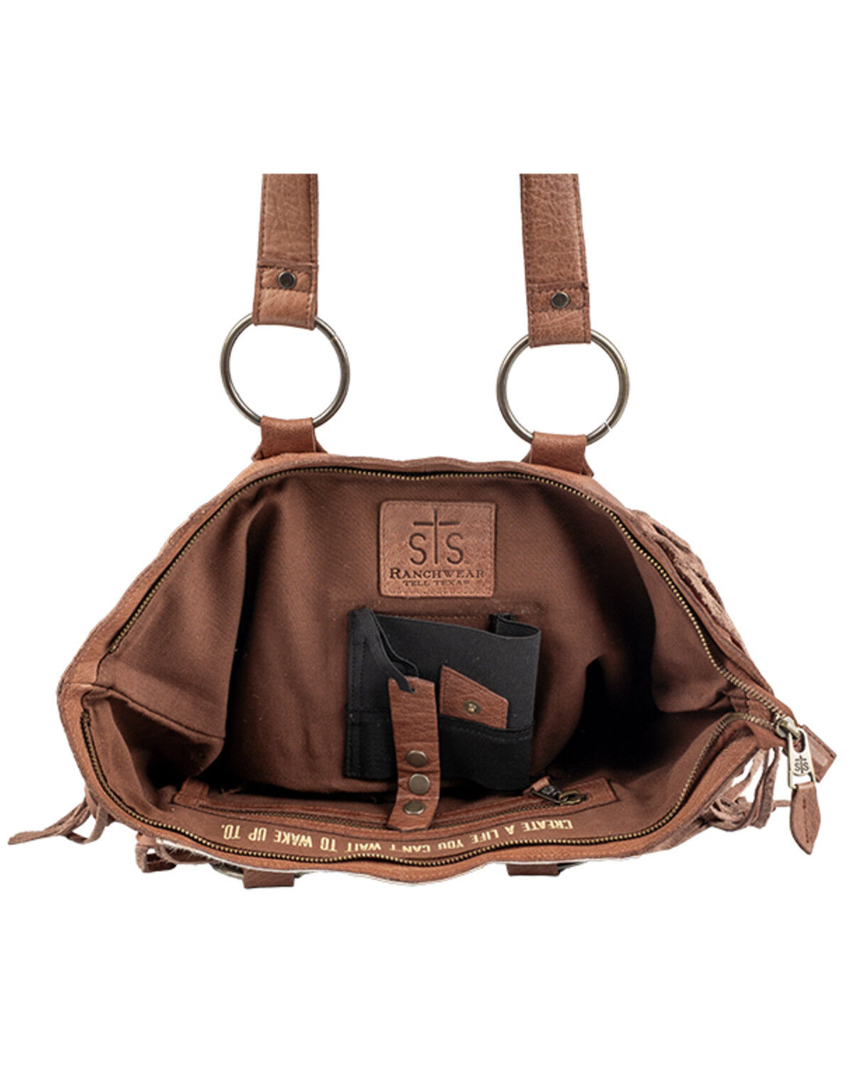 Image #4 - STS Ranchwear By Carroll Women's Indie Tote Bag, Brown, hi-res