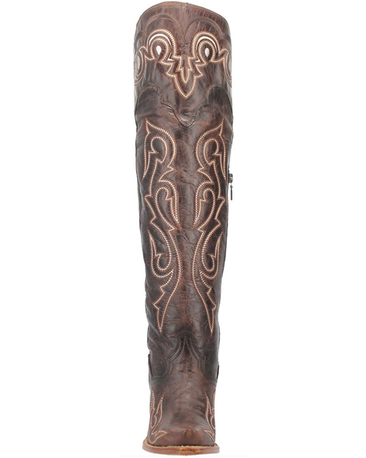 Image #4 - Dan Post Women's Kommotion Leather Boots - Snip Toe, Chocolate, hi-res
