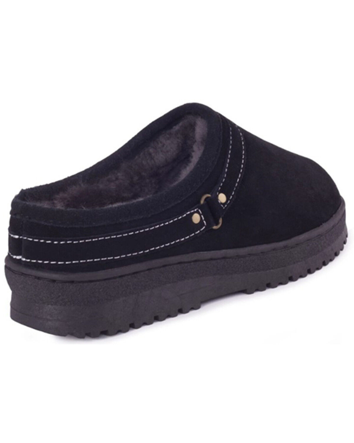 Image #4 - Cloud Nine Women's Sheepskin Clog Slippers, Black, hi-res