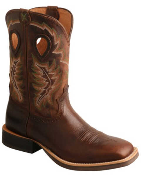 Image #1 - Twisted X Men's Top Hand Western Boots - Broad Square Toe, Tan, hi-res