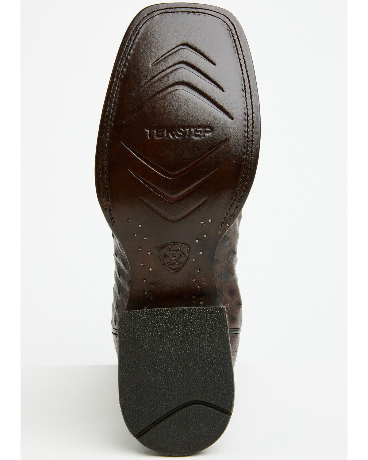 Image #7 - Ariat Men's Classic Cash Exotic Ostrich Western Boots - Broad Square Toe, Brown, hi-res