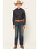 Image #1 - Ariat Boys' B4 Dark Wash Relaxed Bootcut Denim Jeans, Dark Wash, hi-res