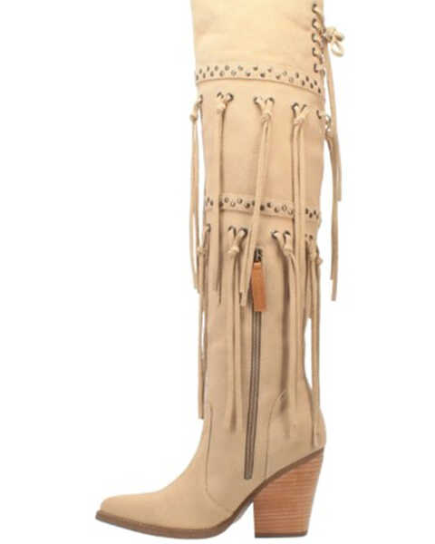 Image #3 - Dingo Women's Witchy Woman Fringe Tall Western Boots - Pointed Toe, , hi-res