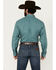 Image #4 - Cinch Men's Geo Print Long Sleeve Button-Down Western Shirt, Teal, hi-res