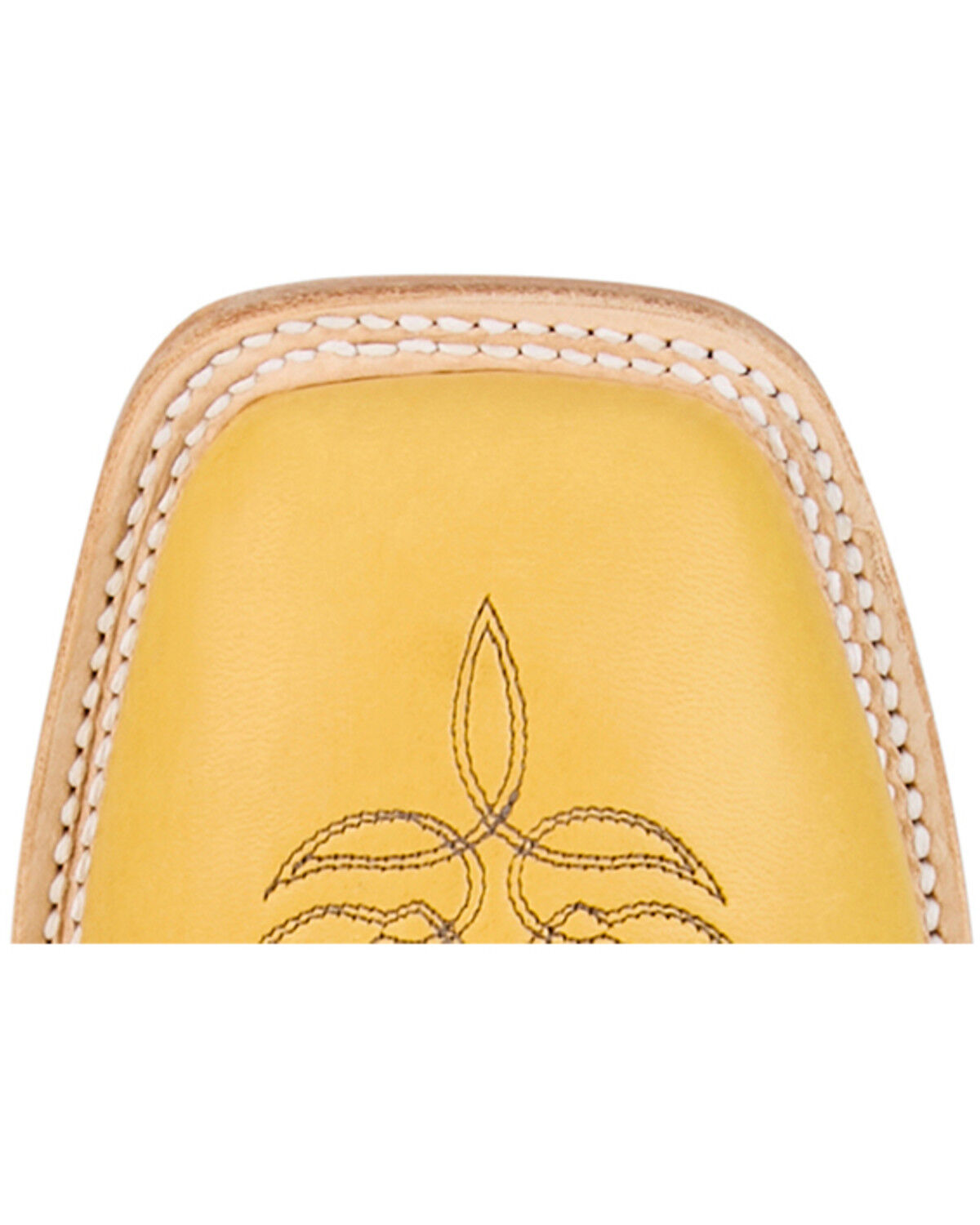 Image #6 - Justin Men's Deerskin Tall Western Boots - Square Toe, Yellow, hi-res