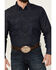 Blue Ranchwear Men's Heavyweight Dark Wash Denim Snap Western Shirt , Dark Blue, hi-res