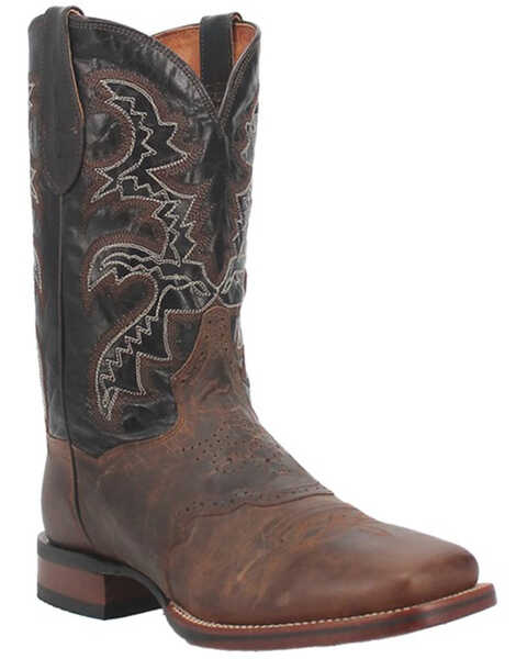 Dan Post Men's Gel-Flex Cowboy Certified Boots - Broad Square Toe, Sand, hi-res