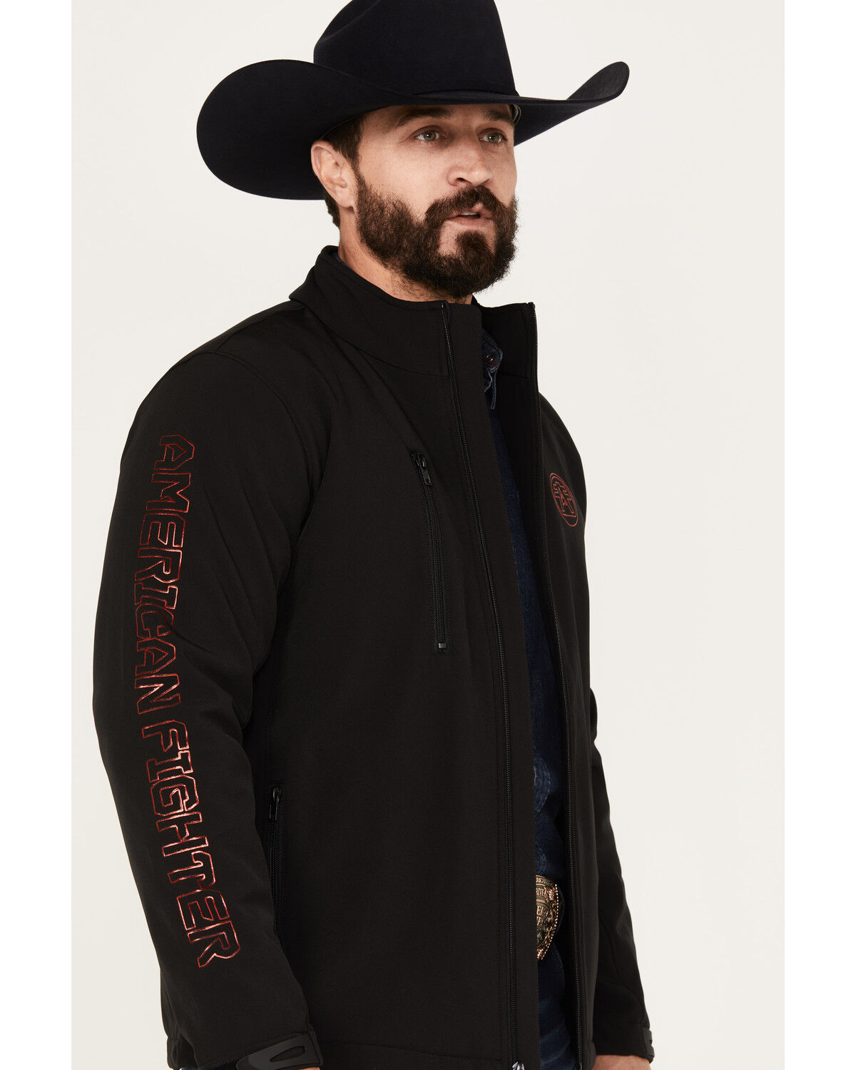 Image #2 - American Fighter Men's Thornwood Softshell Jacket, Black, hi-res