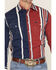 Image #3 - Wrangler Men's Vintage Brushpopper Striped Long Sleeve Snap Western Shirt, Blue, hi-res