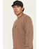Image #3 - Benchmark FR Men's FR Essential Oils Long Sleeve Graphic Work T-Shirt, Heather Brown, hi-res