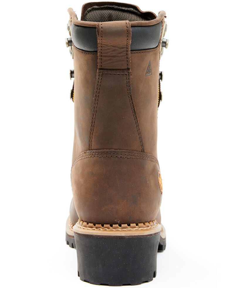 Hawx Men's 8" Waterproof Logger Boots - Soft Toe, Brown, hi-res