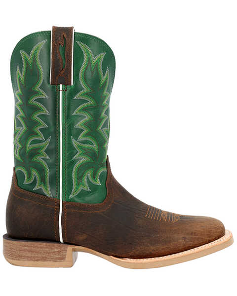 Image #2 - Durango Men's Rebel Pro™ Bridle Western Boot - Square Toe, Green, hi-res