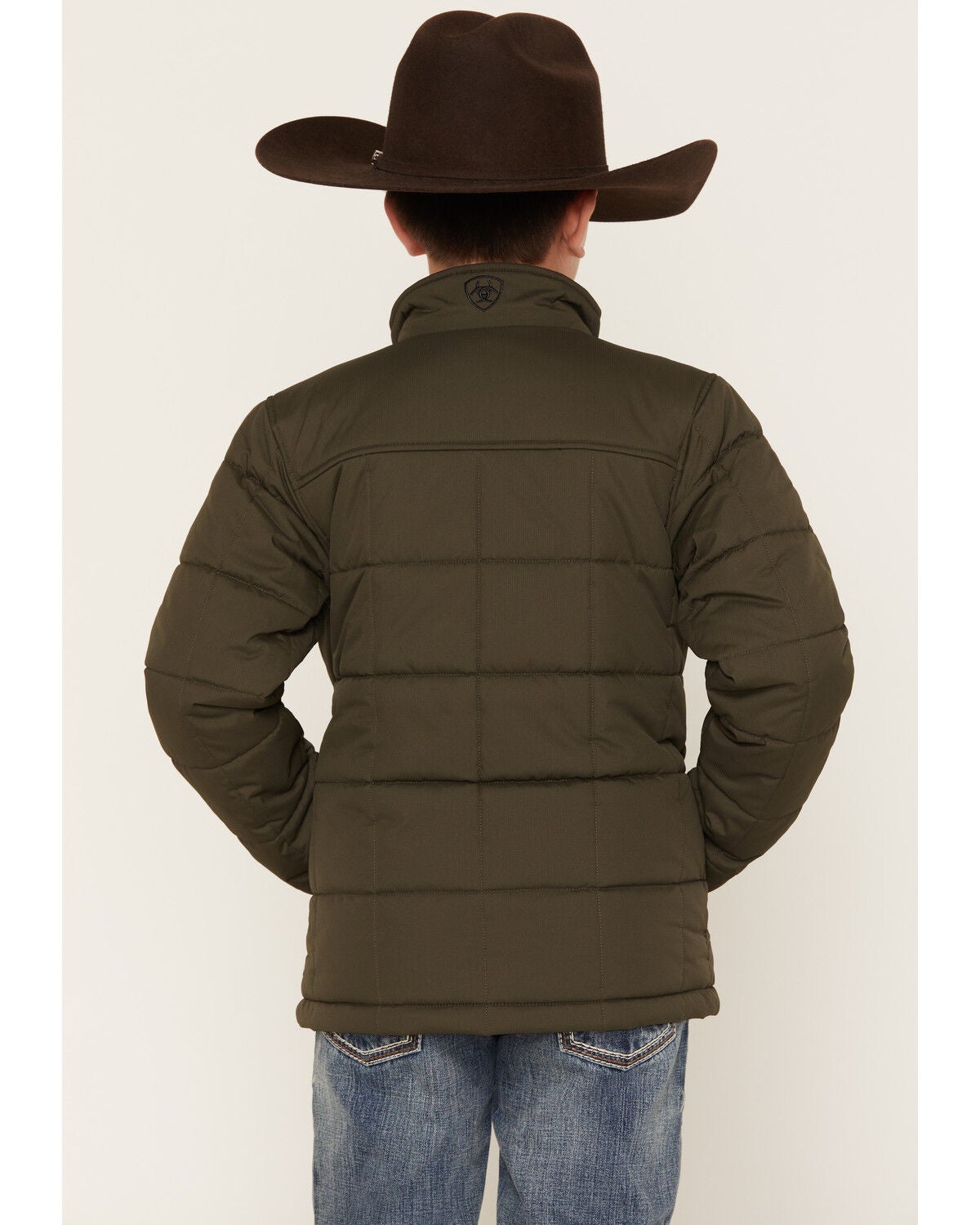 Image #4 - Ariat Boys' Crius Insulated Jacket, Green, hi-res