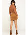 Image #5 - Flying Tomato Women's Fringe Pocket Mini Skirt, Camel, hi-res