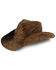 Shyanne Women's Embellished Brim Straw Hat, Brown, hi-res