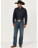 Image #1 - Wrangler Retro Men's Medium Wash Relaxed Fit Bootcut Stretch Denim Jeans - Long, Medium Wash, hi-res
