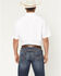 Image #4 - Ariat Men's VentTEK Solid Short Sleeve Button-Down Western Shirt, White, hi-res