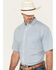 Image #6 - Wrangler Riata Men's Boot Barn Exclusive Assorted Plaid Print Short Sleeve Button-Down Stretch Western Shirt, Multi, hi-res