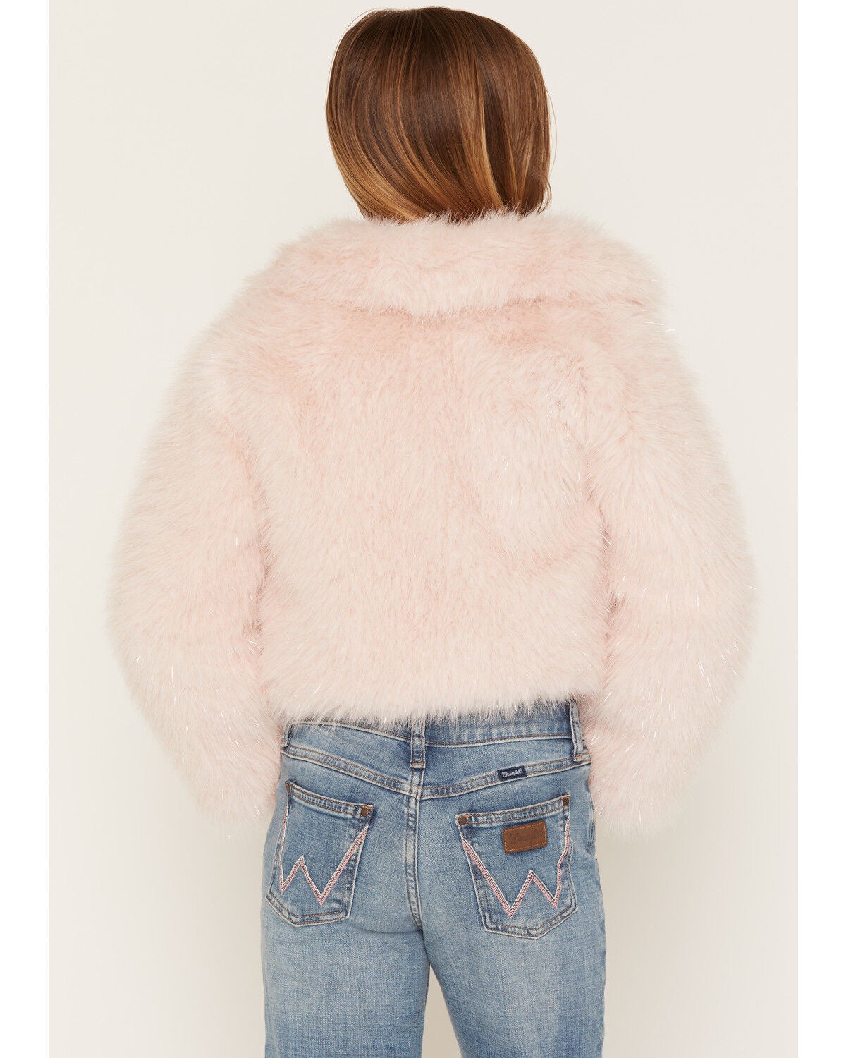 Image #4 - Shyanne Girls' Polar Bluff Faux Fur Sparkle Jacket, Blush, hi-res