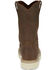 Image #5 - Justin Men's Pull-On Work Boots - Steel Toe, Brown, hi-res