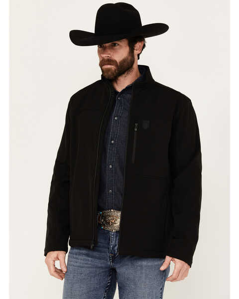 RANK 45® Men's Richwood Softshell Jacket - Big  , Black, hi-res