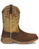 Image #2 - Tony Lama Men's Roustabout Pull-On Work Boots - Steel Toe, Brown, hi-res