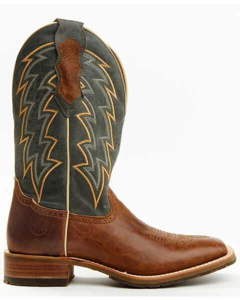 Image #2 - Double H Men's Leland Performance Western Boots - Broad Square Toe, Steel Blue, hi-res