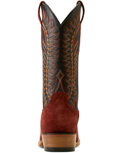 Image #3 - Ariat Men's Futurity Time Roughout Western Boots - Square Toe , Red, hi-res