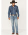 Image #3 - Rock & Roll Denim Men's Double Barrel Medium Vintage Wash Straight Reflex Denim Jeans, Medium Wash, hi-res