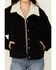 Image #3 - Levi's Women's 90's Corduroy Sherpa Lined Trucker Jacket, Black, hi-res