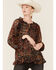 Image #1 - Miss Me Women's Boho Paisley Peasant Top, Black, hi-res