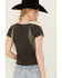 Image #4 - Free People Women's Shoulder Tassel Short Sleeve Tee, Grey, hi-res