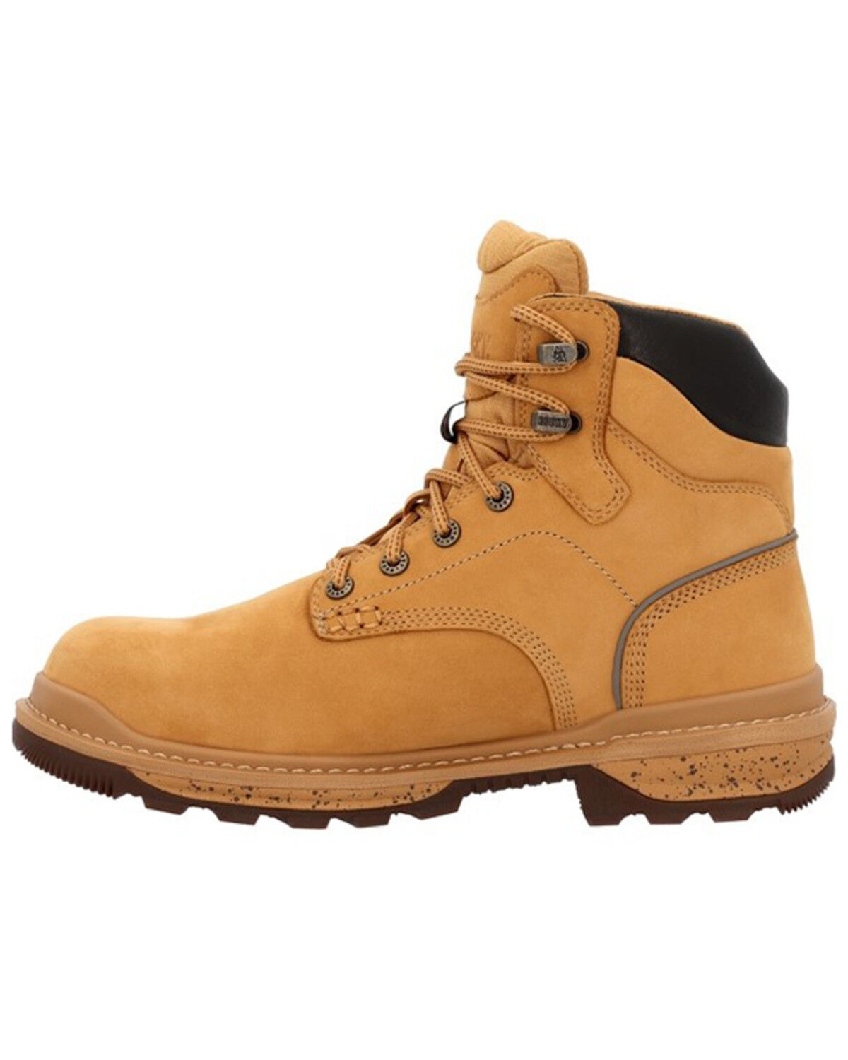Image #3 - Rocky Men's Rams Horn Waterproof Work Boots - Composite Toe, Wheat, hi-res