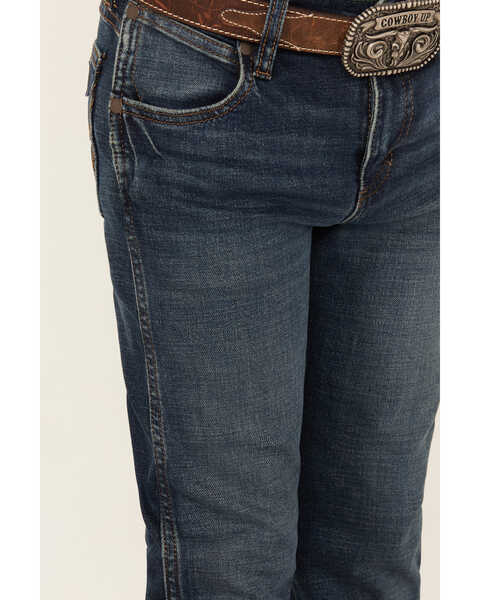 Image #2 - Wrangler Retro Boys' Dark Wash Slim Straight Denim Jeans, Dark Wash, hi-res