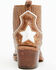 Image #5 - Liberty Black Women's Rebecca Back Star Booties - Snip Toe, Tan, hi-res