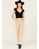 Image #1 - Dear John Women's Fiona Corduroy High Rise Wide Leg Stretch Jeans, Cream, hi-res