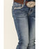 Image #2 - Shyanne Little Girls' Medium Wash Embroidered Scoop Pocket Bootcut Jeans, Blue, hi-res