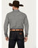 Image #2 - Gibson Trading Co Men's Cube Plaid Print Long Sleeve Snap Western Shirt, Black, hi-res