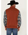 Image #4 - RANK 45® Men's Baygen Colorblock Pullover, Dark Orange, hi-res