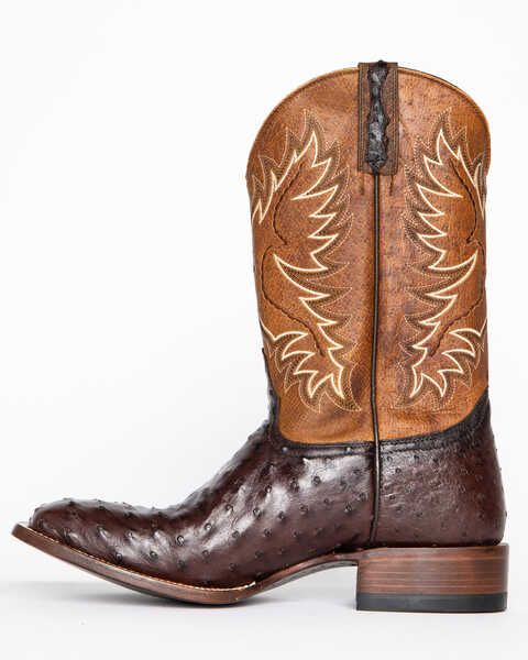 Image #3 - Cody James Men's Ostrich Tobacco Exotic Boots - Wide Square Toe , , hi-res