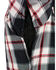 Milwaukee Performance Men's Aramid Reinforced Plaid Flannel Biker Shirt - Big & Tall, Black/red, hi-res
