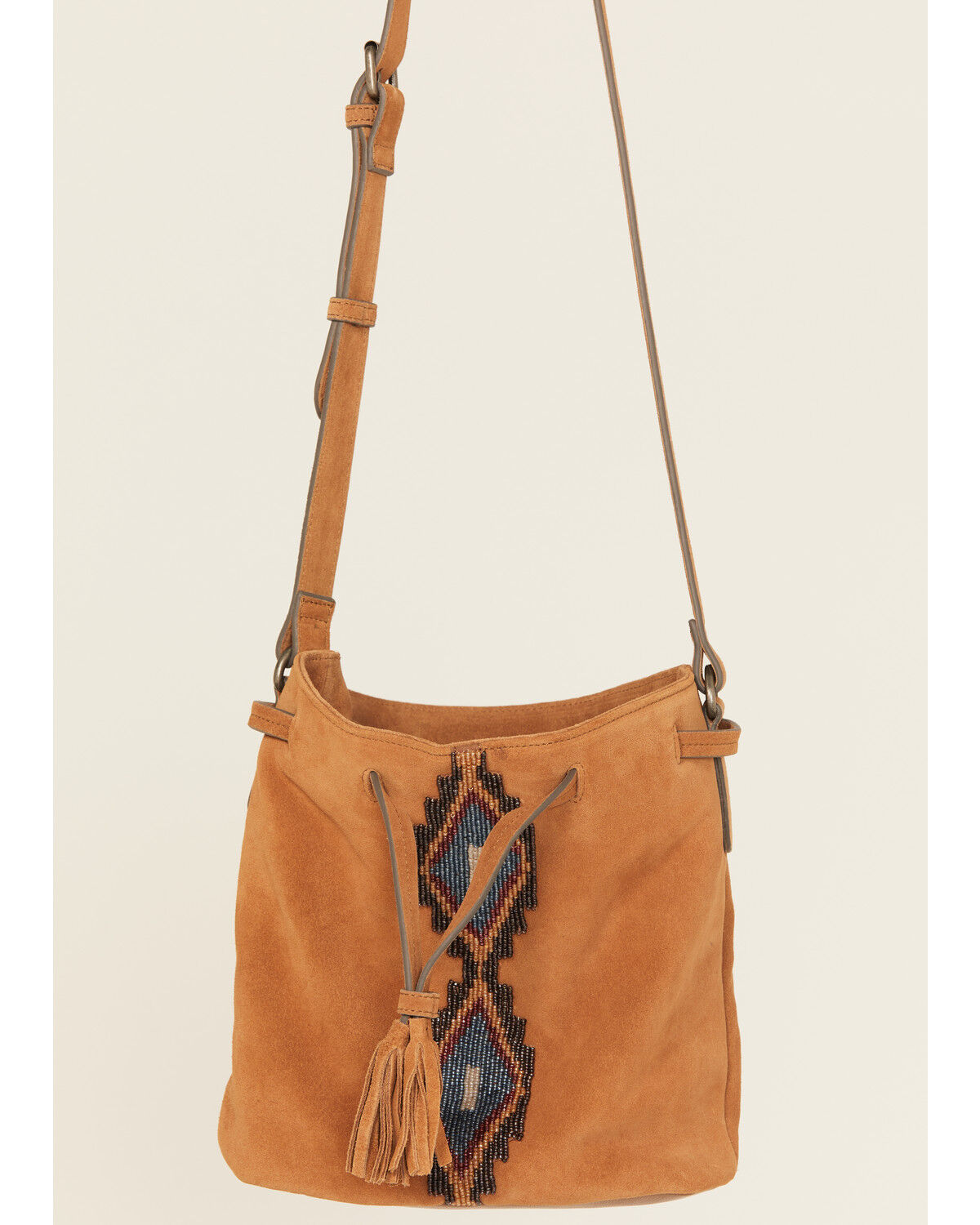 Image #2 - Shyanne Women's Sierra Suede Bucket Handbag, Brown, hi-res