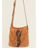 Image #2 - Shyanne Women's Sierra Suede Bucket Handbag, Brown, hi-res