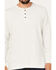Image #3 - North River Men's Heathered Waffle Long Sleeve Henley, Natural, hi-res