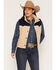 Image #1 - Ariat Women's Dalton Insulated Cropped Vest, Beige, hi-res
