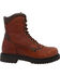 Image #2 - Ad Tec Men's 8" Tumbled Leather Work Boots - Soft Toe, Brown, hi-res
