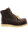 Image #2 - AdTec Men's 6" Rancho Moc Work Boots - Soft Toe, Dark Brown, hi-res