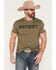 Image #1 - Grunt Style Men's Patriot Short Sleeve Graphic T-Shirt - Big, Olive, hi-res